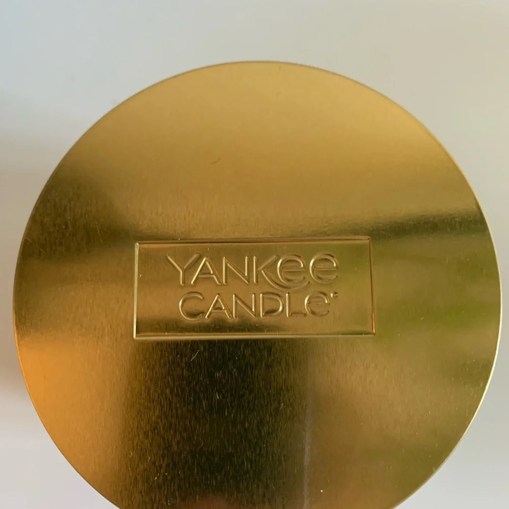 Yankee Candle Magical Frosted Forest Green and Gold Candle